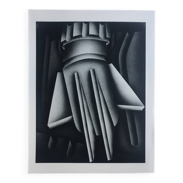 Original lithograph by Jacques POLI, Refinery, 1978