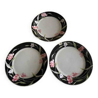 3 assiettes  Sango 862