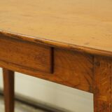 Old desk in chestnut side table