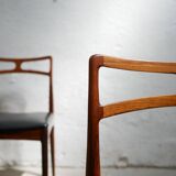 Series of 4 vintage Scandinavian rosewood chairs by Johannes Andersen for Chr. Linneberg