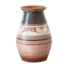 Sculpted terracotta vase