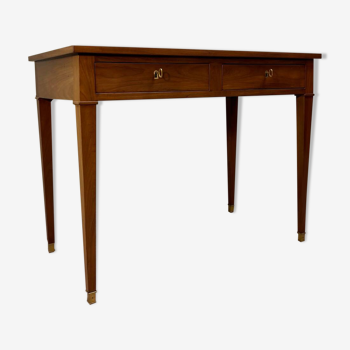 Louis xvi style mahogany flat desk xix eme century