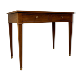 Louis xvi style mahogany flat desk xix eme century