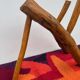 Brutalist style wooden magazine rack from the 1960s