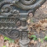 Bench, cast iron daybed, late 19th - early 20th century