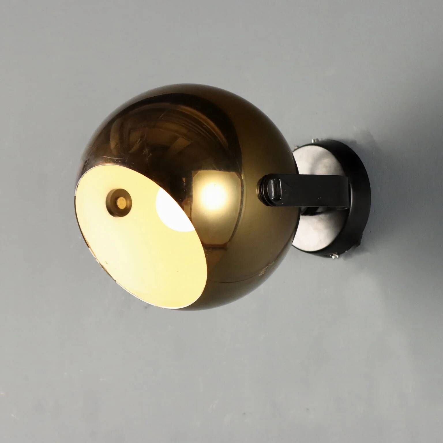Adjustable vintage wall lamp in metal, design, Italy, 1960s
