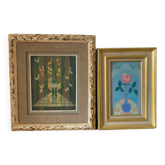 2 peintures de Jean Loiret