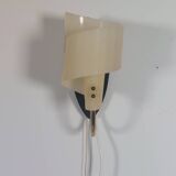 Pair of vintage wall lamps from the 1950s in brass.