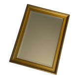 Large vintage gilded wooden mirror