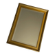 Large vintage gilded wooden mirror