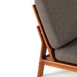 Komfort lounge chair 'Nimtofte' - Brown - danish design in teak