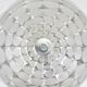 Peill & Putzer Large Round Op Art Glass Sconce, Wall Lamp, Flush Mount, Germany, 1970s