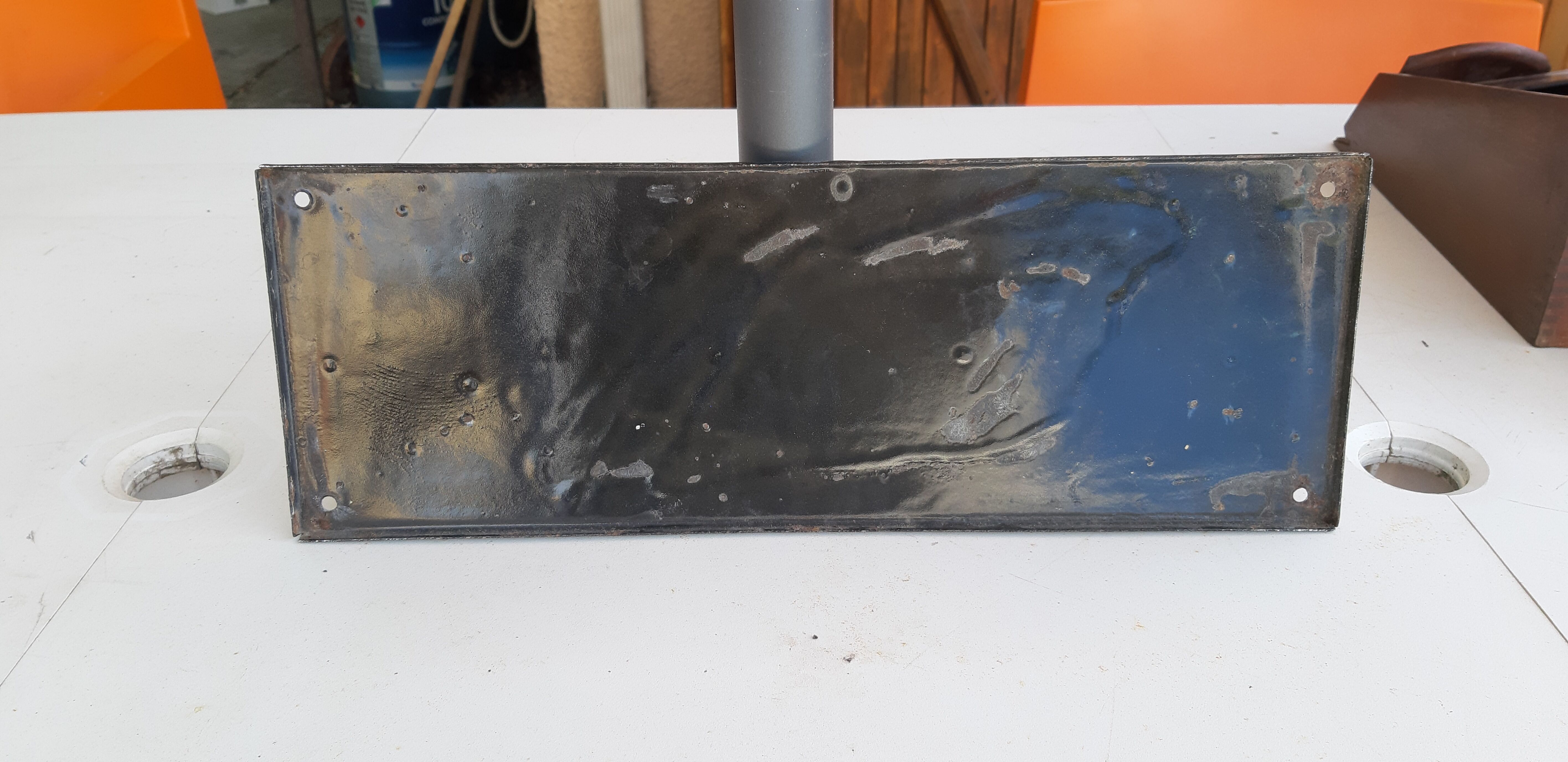 Enamelled plate Chicory Williot