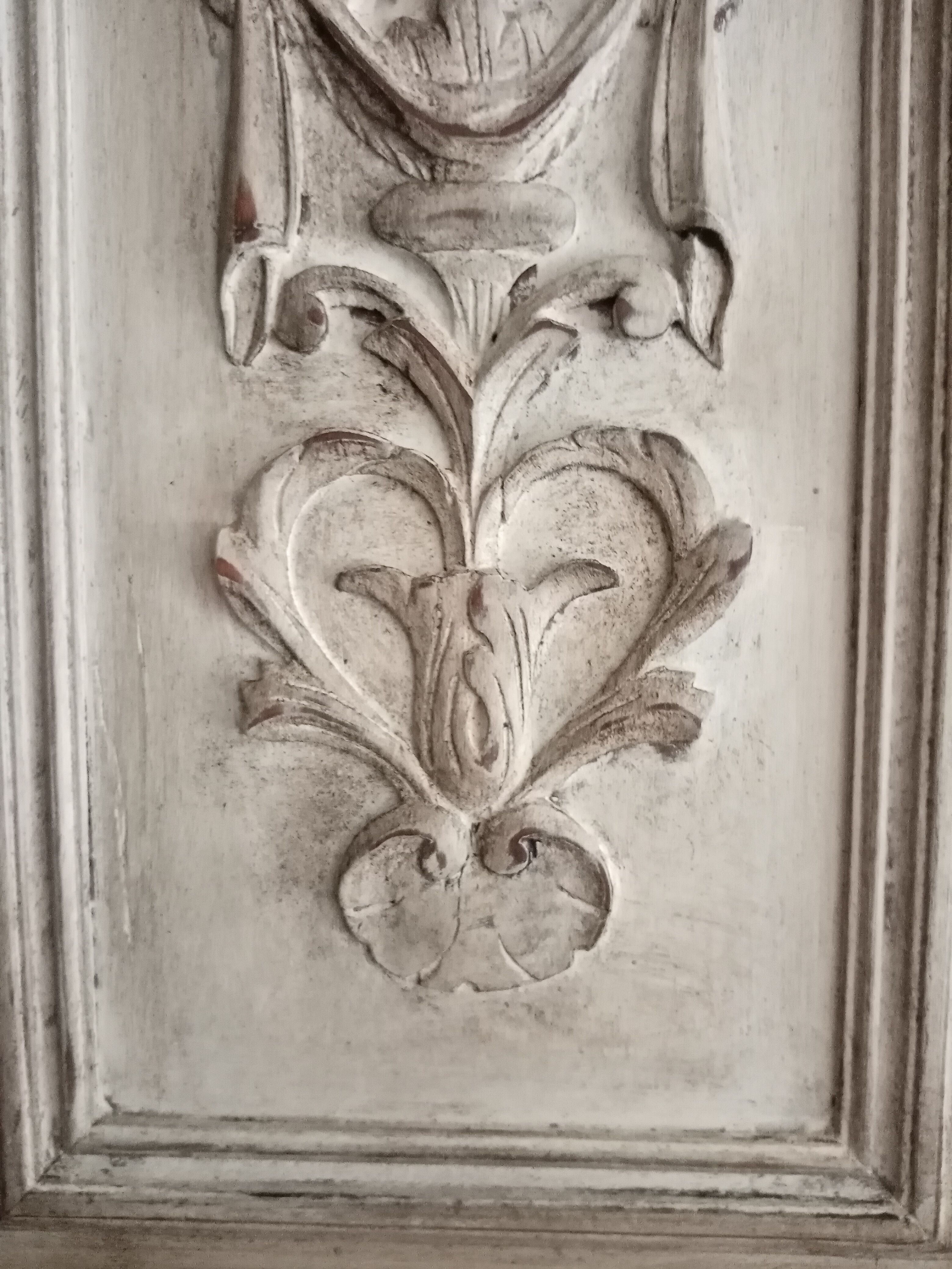 Old patinated door decorative wood room