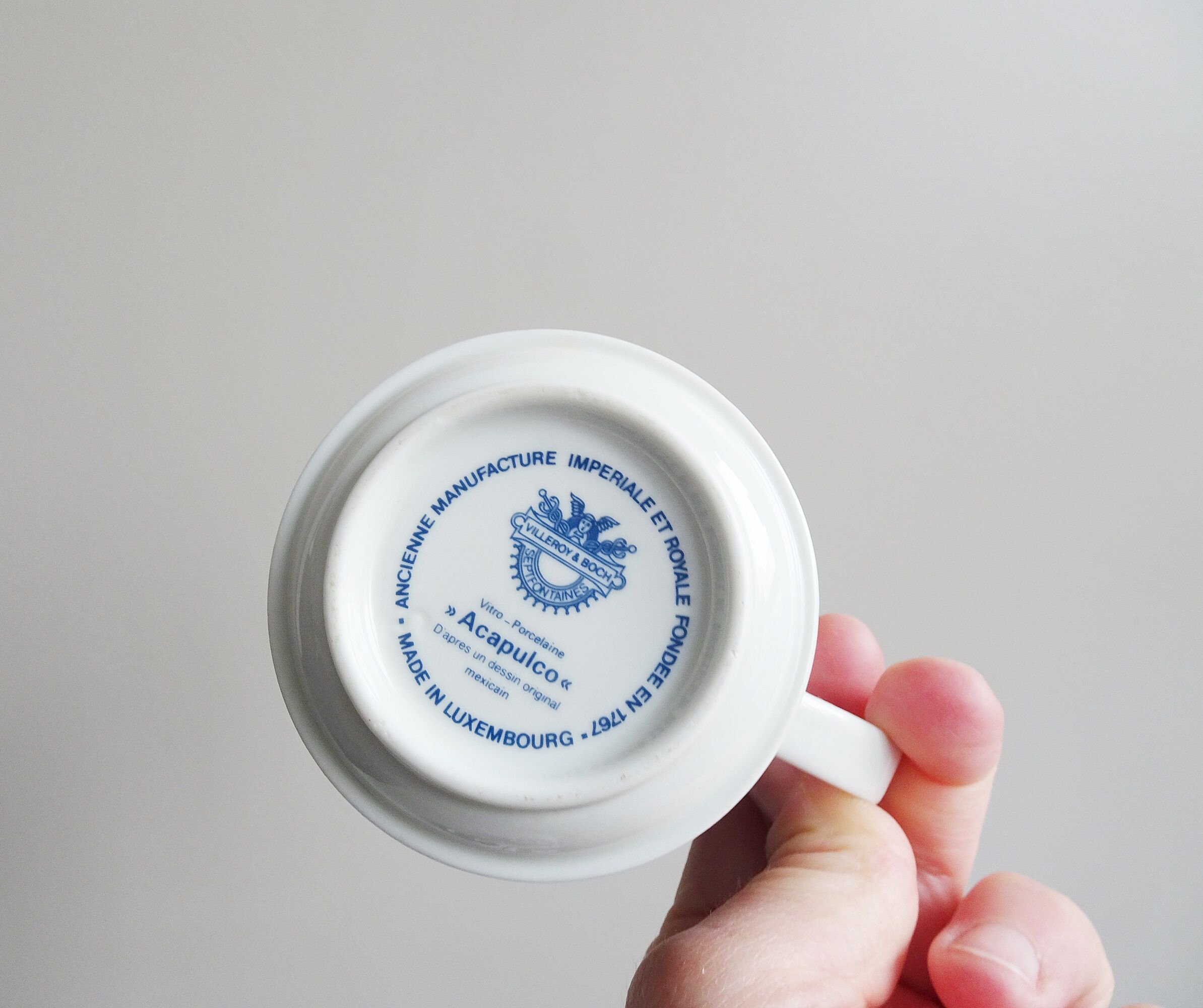 Villeroy and Boch Acapulco mugs and saucers set of 6, colorful coffee or tea sets