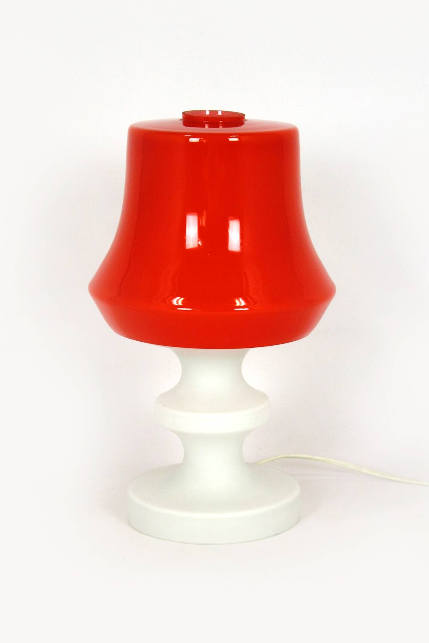 Vintage Glass Table Lamp from Lighting Glass, 1970s