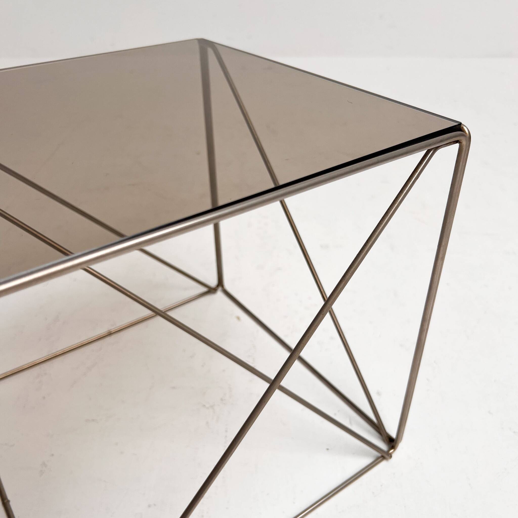Geometric Isocele side table by Max Sauze, 1960s