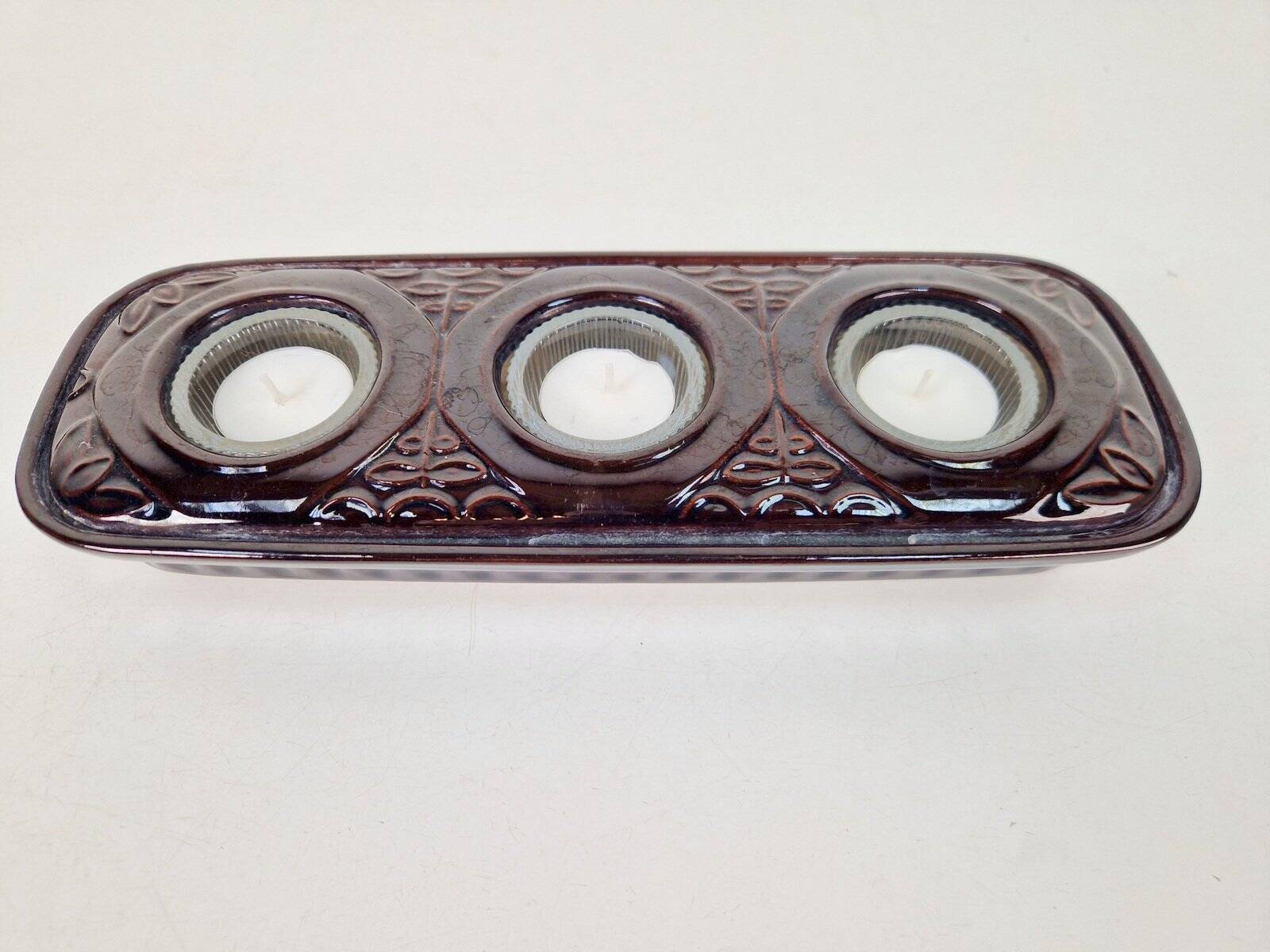 Vintage Tealight Holders in Ceramic from Bay Keramik, 1960s, Set of 2