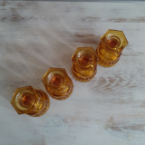 Set of four stemmed glasses