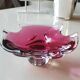 Empty pocket Murano design, blown Art glass, pink tones