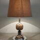 Living room lamp in onyx and chrome metal of the 70s