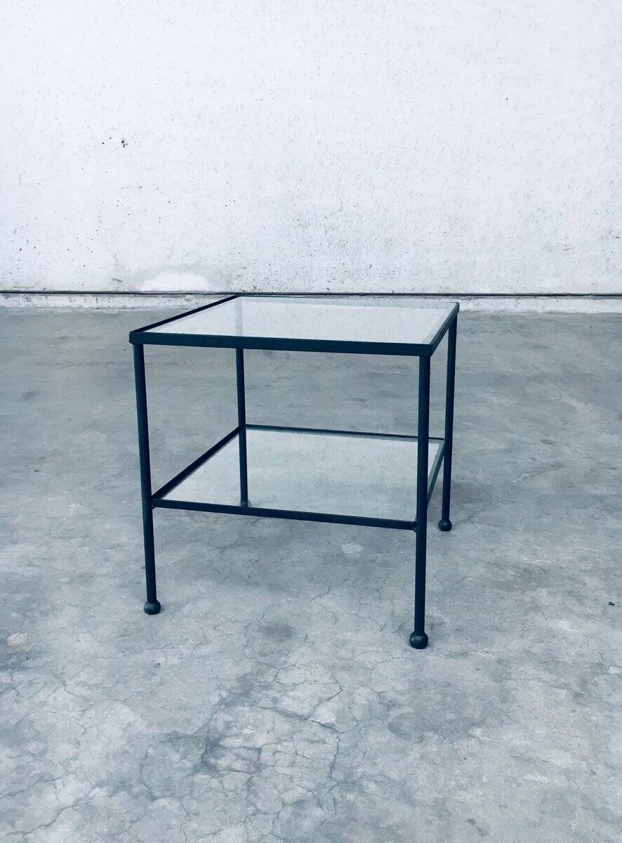 Minimalist Design Two-Tier Low Side Table, Belgium, 1960s