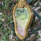 Vintage gold mirror 32 X 18cm