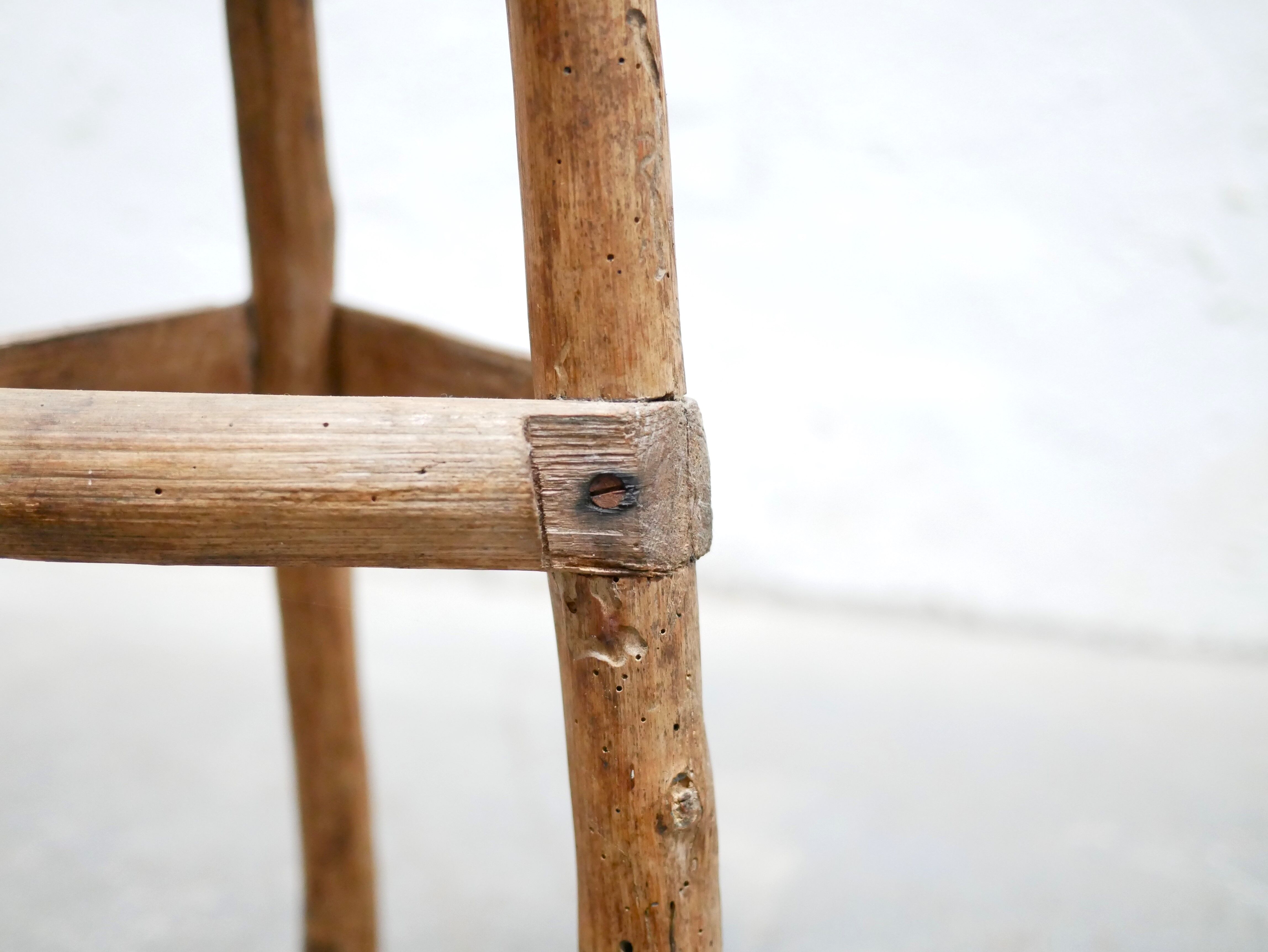 Wooden tripod brutalist harness