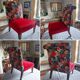 Velvet upholstered armchair