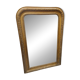 Antique Trumeau mirror in wood and gilding, in good condition.