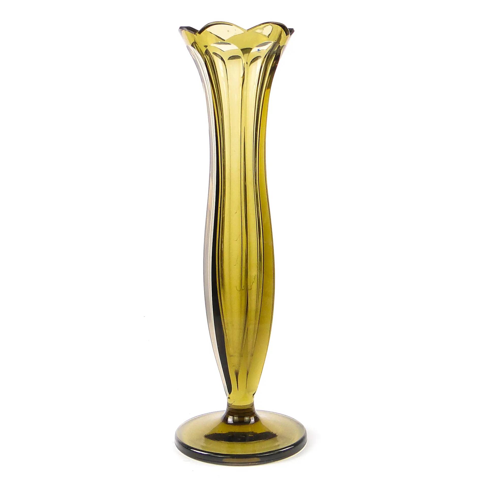 Art deco vase, crystal, Józefina Glassworks, Poland, 1930s