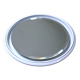Large Round Vintage Ceramic Light Mirror Space Age 68cm - 1970s