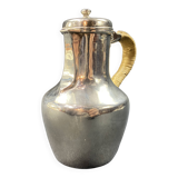 Coquemar laitière XIXe en argent massif
