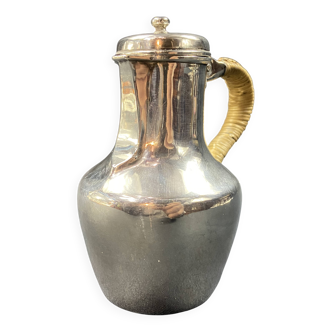 Coquemar 19th century milk jug in solid silver