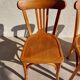 3 Luterma bistro chairs, medium oak finish
