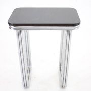Bauhaus Art Deco tubular steel chrome table, 1930s