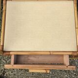 Pair of rattan nightstands 60s