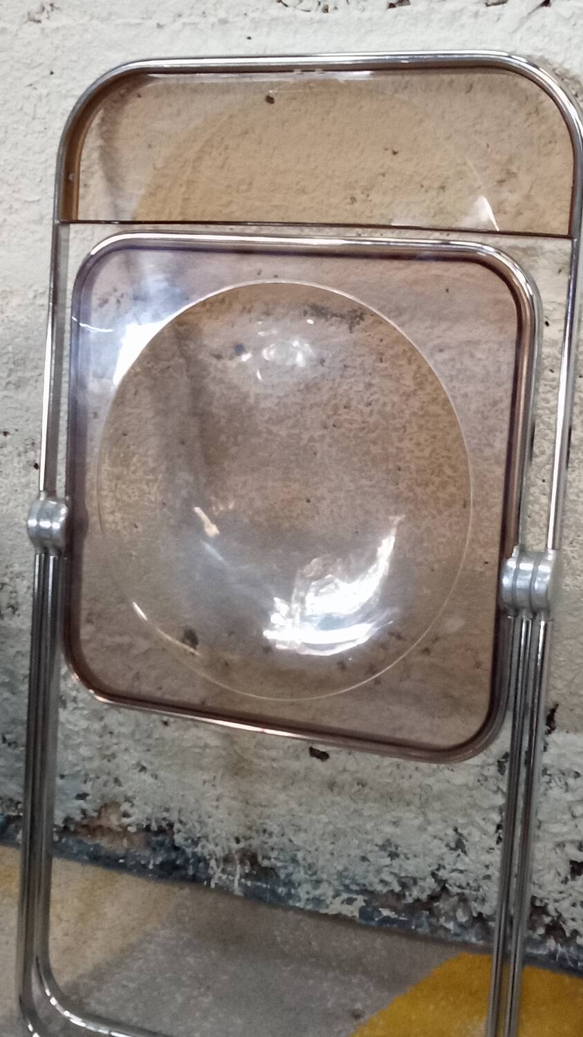 Pair of Plia chairs by Giancarlo Piretti for Castelli