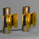 Pair of wall sconces by Claus Bolby for CEBO industries. Denmark 1960s