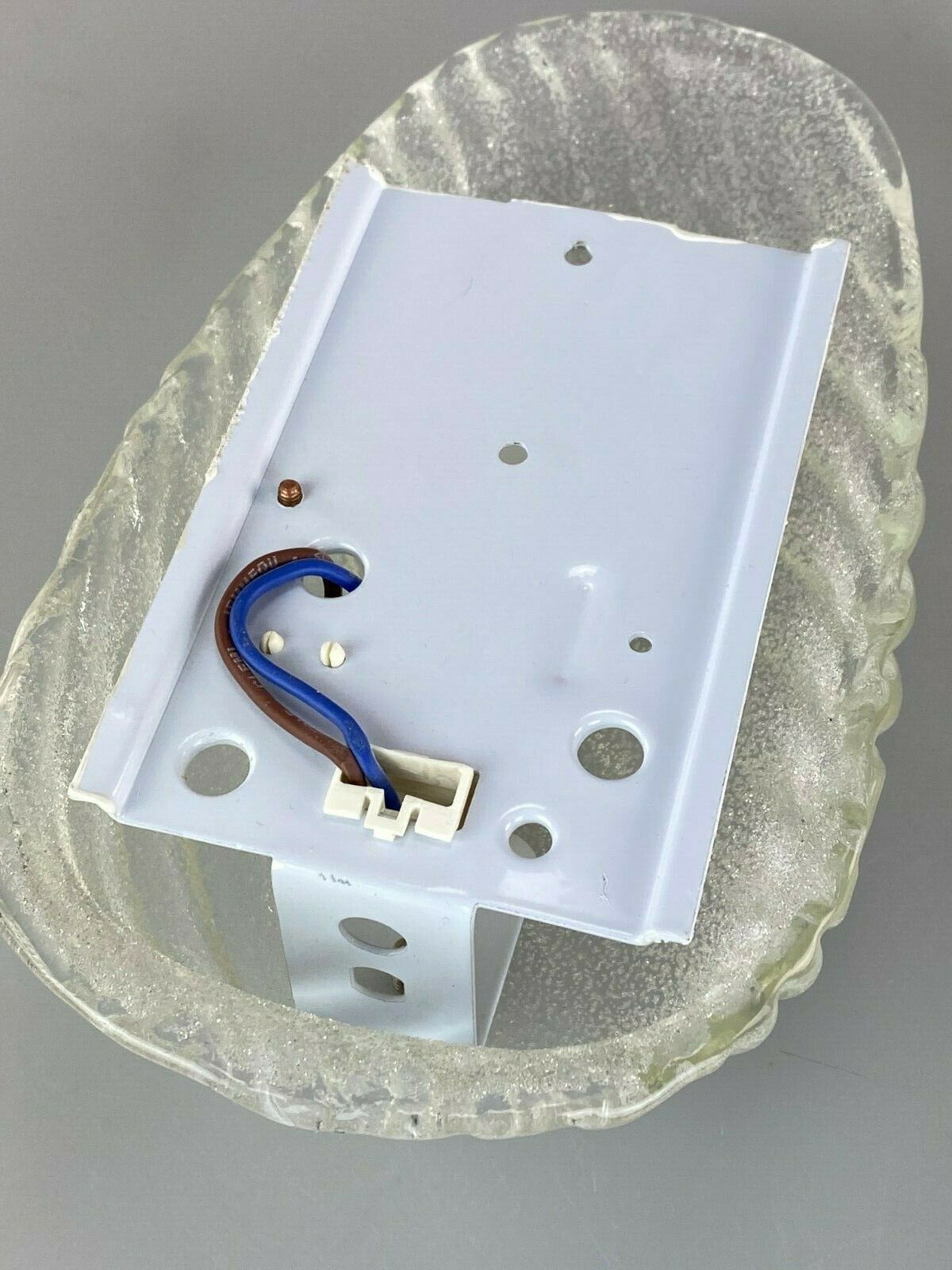 Ice glass wall light space age design