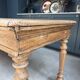 Farm table with turned legs in oak (renovated)