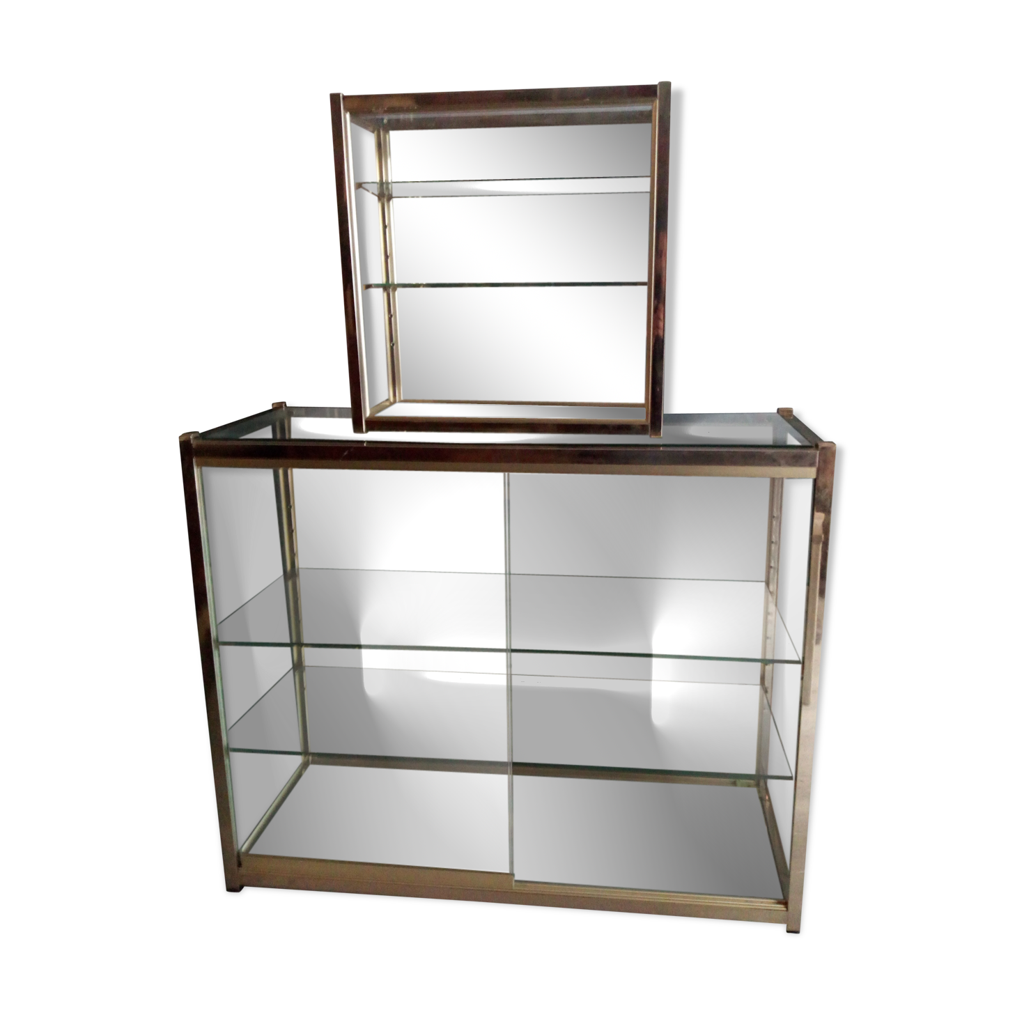 Vintage showcases set