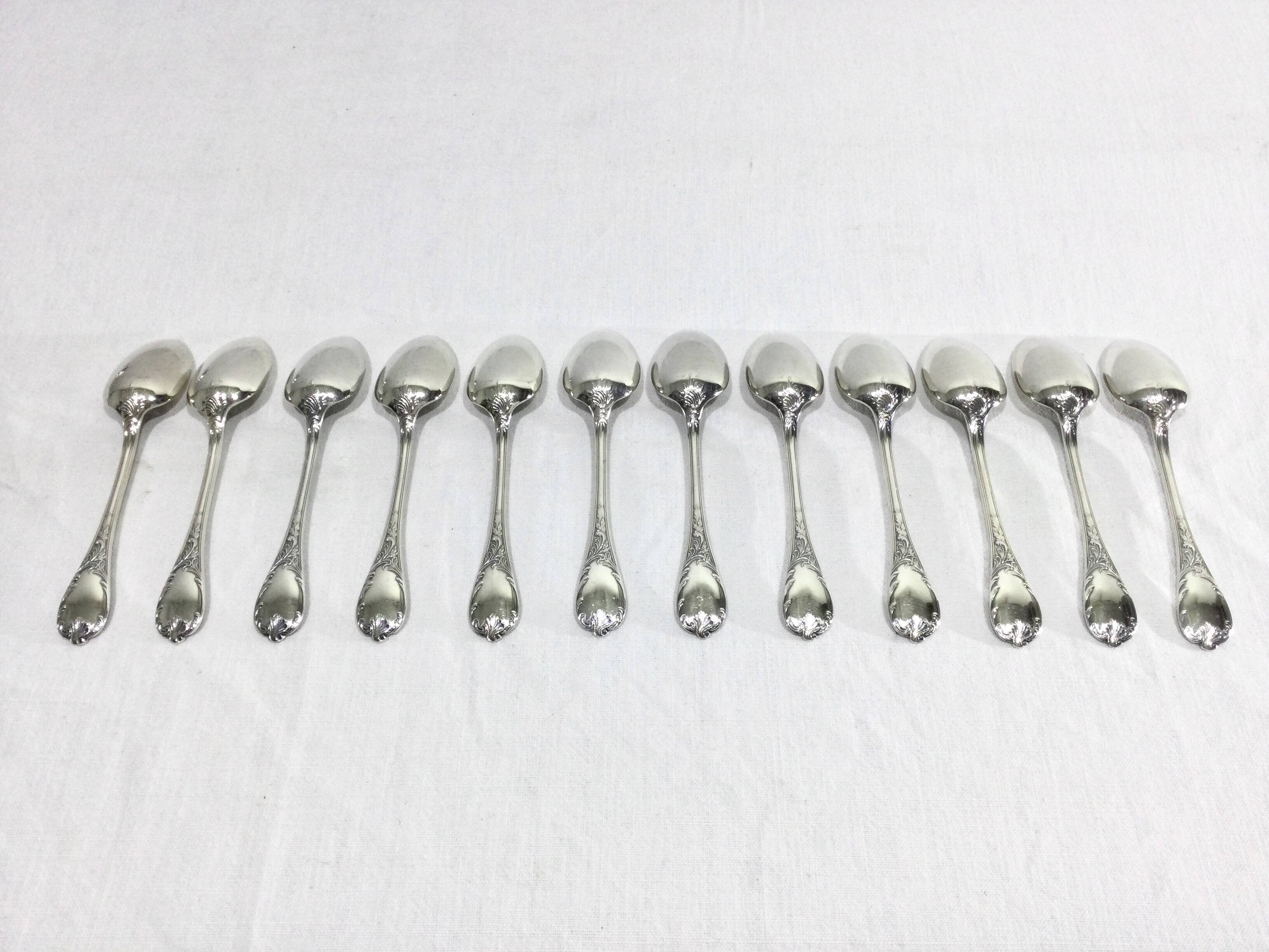 Christofle – 49-piece cutlery set Marly model