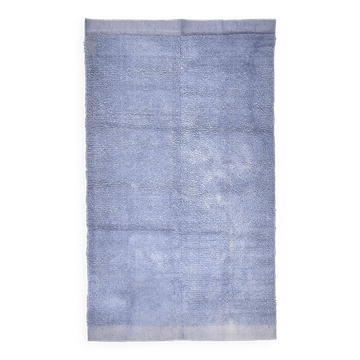 Tapis turc vintage fait main bleu ciel 4x7 134x223 cm SK 240773