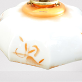 Suspension blown glass opaline glass of 1920s orange milk