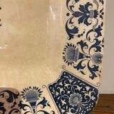 Rectangular dish, Manufacture de Gien, model Carré Bleu