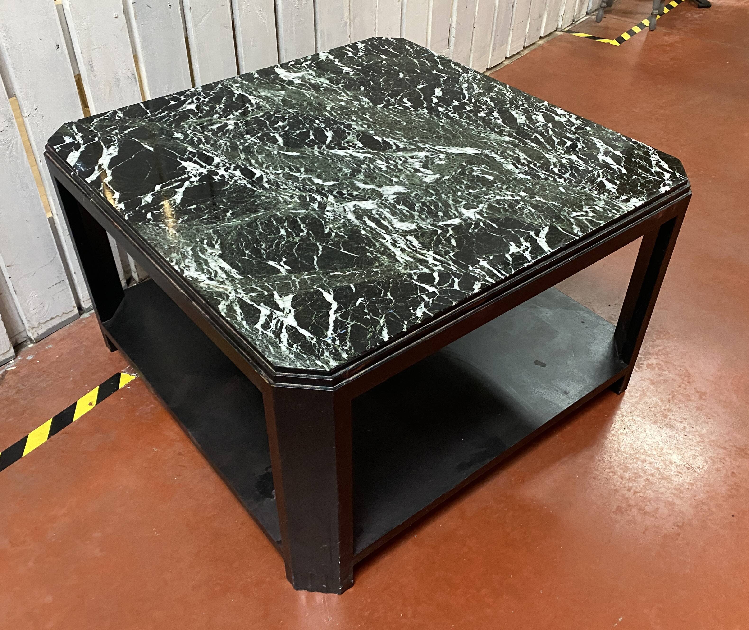 art deco marble coffee table