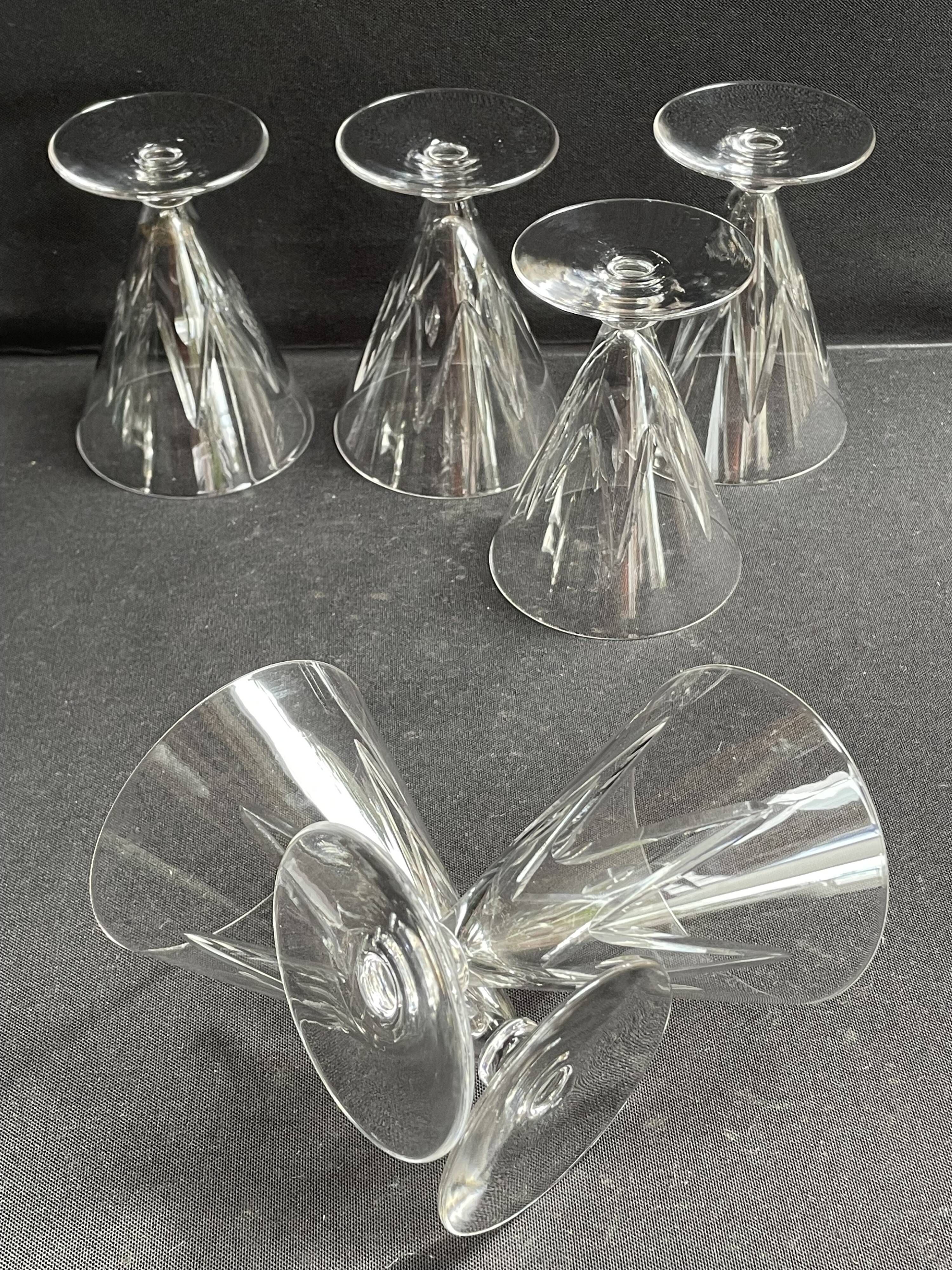 6 Wine glasses – Saint Louis Bossuet service size 10406
