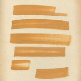 "Etudes" Original painting on vintage paper