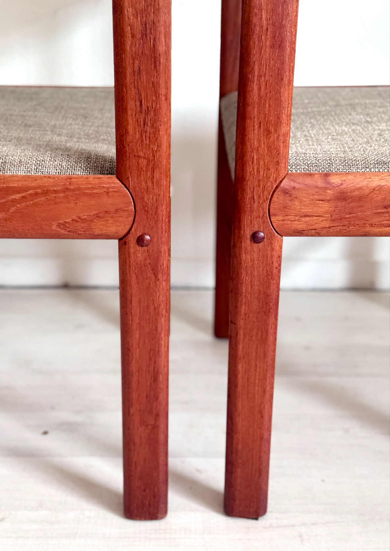 4 eetkamerstoelen H.W. Klein voor Bramin – teakhout – jaren 60